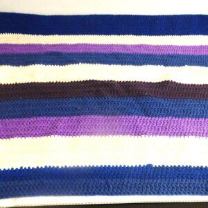 Handmade KNITTED BLANKET Lap Blanket Pet Blanket Dog Blanket Dog Bed Doll Bed